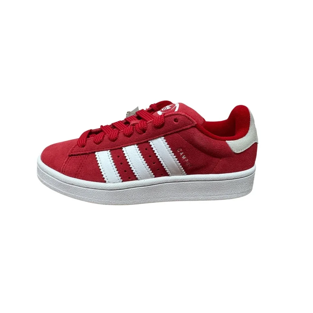 5J Adidas Campus 00s Red White Suede Low Top Sneakers H03471 New